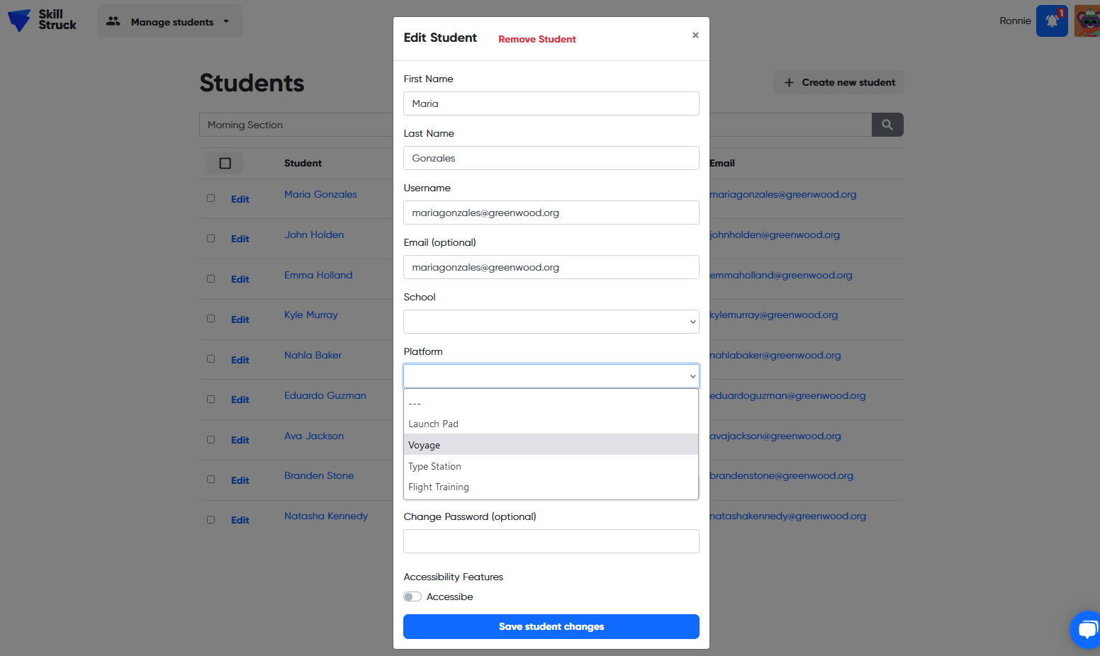 Change a Student From Voyage to Launch Pad